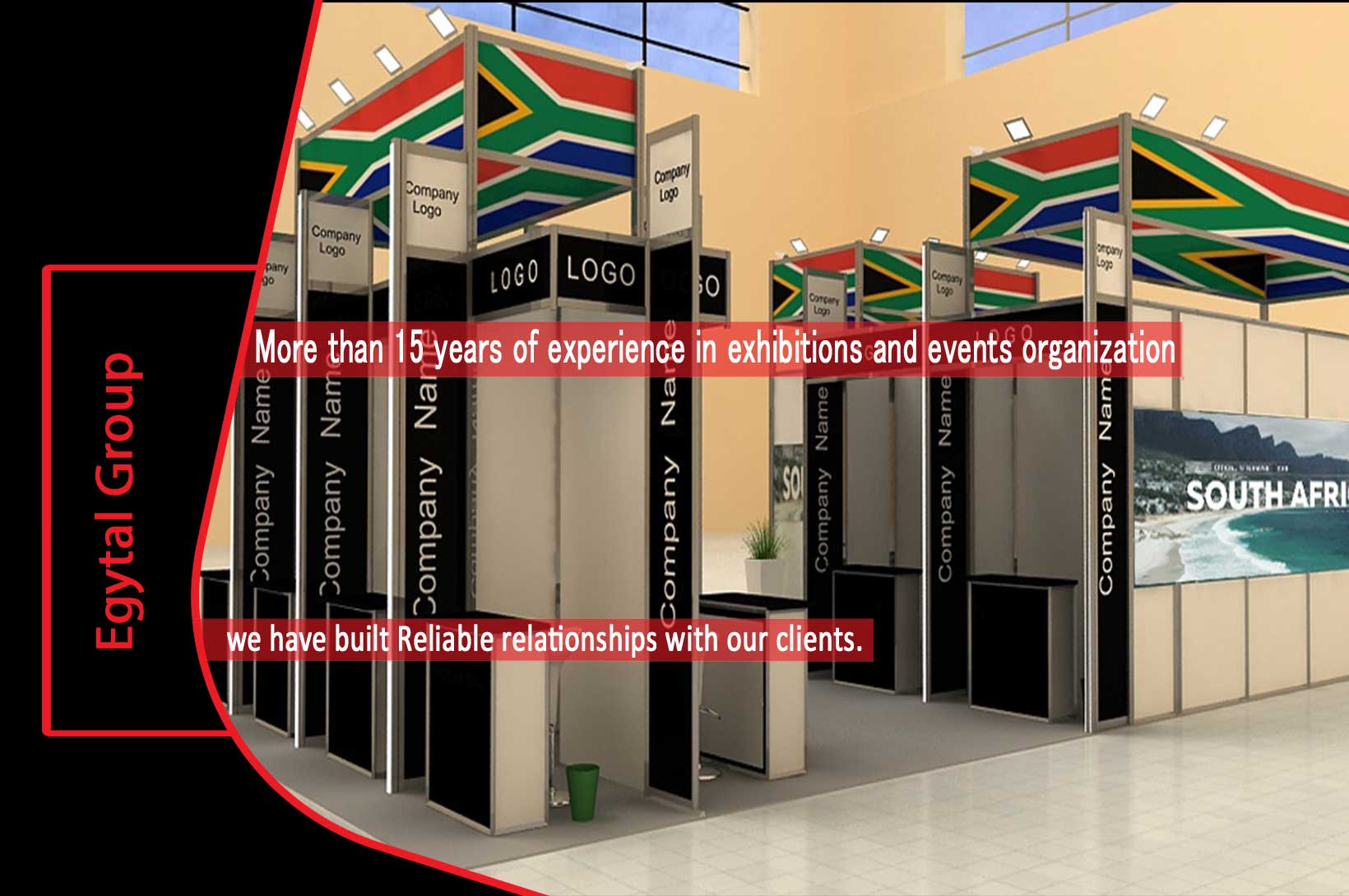 We have more than 15 years of experience in the field of organizing exhibitions and events